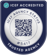 ICEF Accredited Agency badge